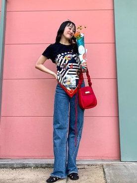 「Levi's（リーバイス）のアイテム」を使った、なつさん（レディース・167cm）の夏コーディネート