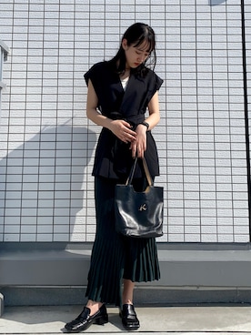 「Kitamura（キタムラ）のアイテム」を使った、なつさん（レディース・166cm）の春コーディネート
