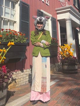 「アイテム（ワンピース、その他）」を使った、なつさん（レディース・167cm）の秋コーディネート