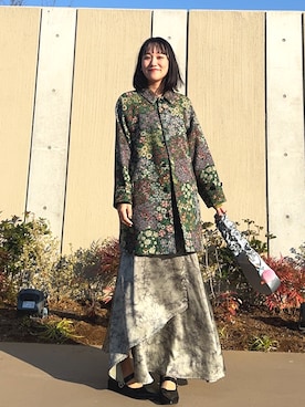 「Ezick（エジック）のアイテム」を使った、なつさん（レディース・167cm）の冬コーディネート