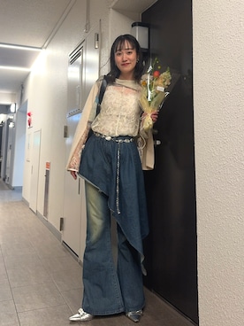 「deux amour（ドゥーザムール）のアイテム」を使った、なつさん（レディース・167cm）の春コーディネート