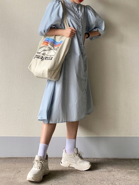 「patagonia」｜「アイテム（ワンピース/ドレス）」を使った、なつさん（レディース・166cm）の秋コーディネート