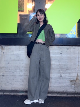 「SLY（スライ）のアイテム（ジャケット/アウター）」を使った、なつさん（レディース・167cm）の春コーディネート