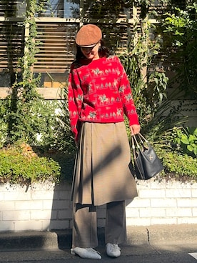 「アイテム（パンプス）」を使った、なつさん（レディース・167cm）の冬コーディネート