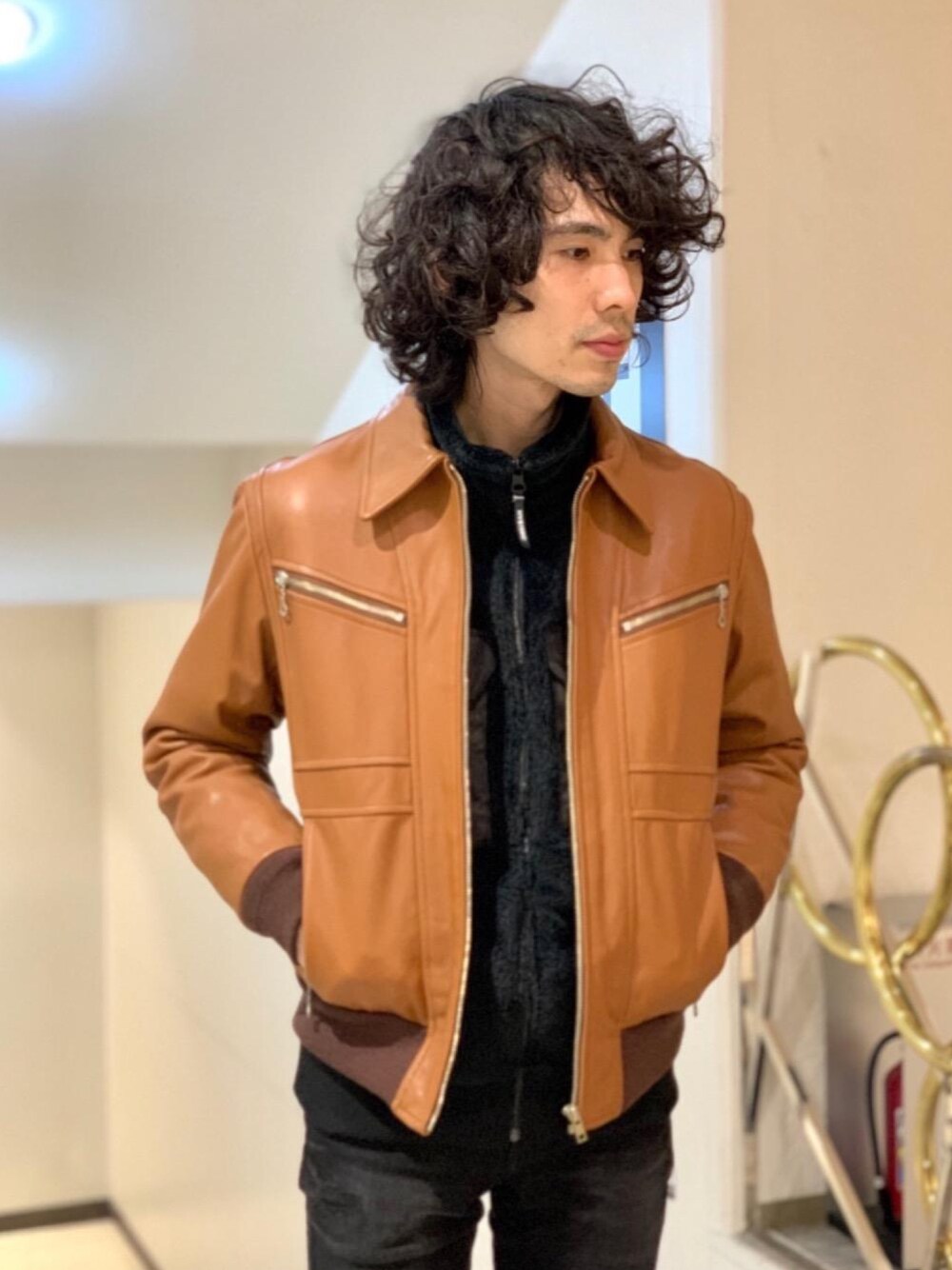 ヒステリックグラマー HYSTERICS ゴート レザー ジャケット 山羊革 HYSTERIC GLAMOUR（ヒステリックグラマー）の「ゴートレザー