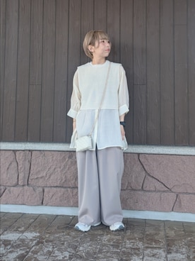 「RODE SKO（ロデスコ）のアイテム（バッグ）」を使った、tanakaさん（レディース・150cm）の春コーディネート