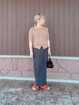 「お出かけスタイル」｜tanakaさん（レディース・150cm）の夏コーディネート