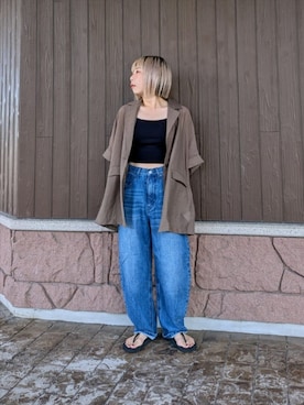 「アイテム（その他アウター）」を使った、tanakaさん（レディース・150cm）の夏コーディネート