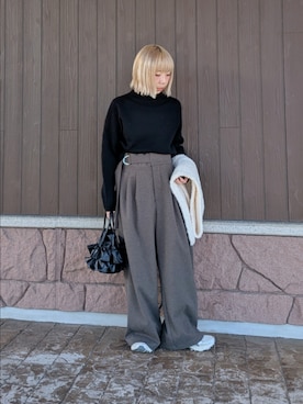 「ITEMS URBANRESEARCH（アイテムズ アーバンリサーチ）のアイテム」を使った、tanakaさん（レディース・150cm）の冬コーディネート