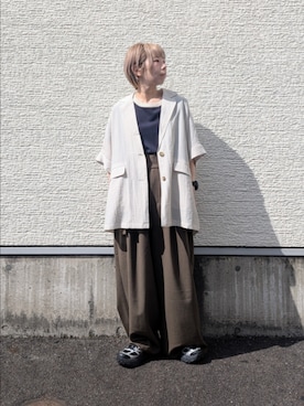 「スタッフコーデ」｜tanakaさん（レディース・150cm）の春コーディネート