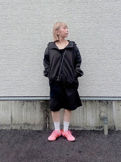 human made マウンテンパーカー　ショート丈 セール】【Fizz/フィズ】 撥水加工ショート丈バルーンスリーブ