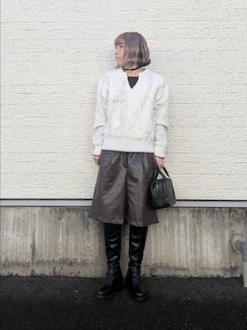 「アイテム（その他シューズ）」を使った、tanakaさん（レディース・150cm）の冬コーディネート