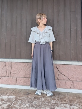 「スタッフコーデ」｜tanakaさん（レディース・150cm）の春コーディネート