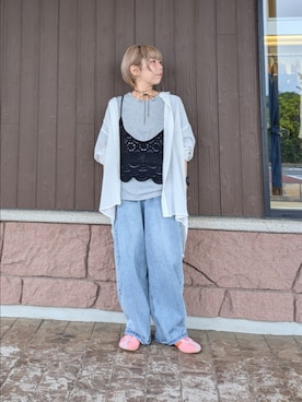 「アイテム（アクセサリー）」を使った、tanakaさん（レディース・150cm）の春コーディネート