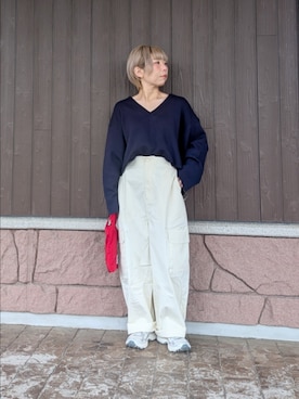 「スタッフコーデ」｜tanakaさん（レディース・150cm）の春コーディネート