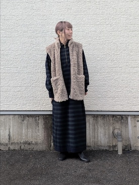 「スタッフコーデ」｜tanakaさん（レディース・150cm）の秋コーディネート