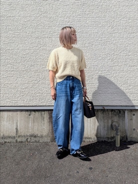「アイテム（ローファー）」を使った、tanakaさん（レディース・150cm）の秋コーディネート
