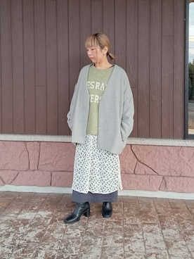 「冬の差し色コーデ」｜「アイテム（ジャケット/アウター）」を使った、tanakaさん（レディース・150cm）の冬コーディネート