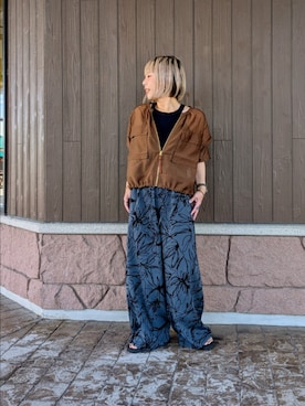 「アイテム（ブルゾン）」を使った、tanakaさん（レディース・150cm）の夏コーディネート