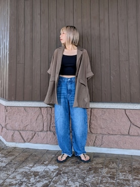 「アイテム（その他アウター）」を使った、tanakaさん（レディース・150cm）の夏コーディネート