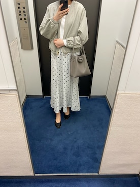 「Noble（ノーブル）のアイテム（ノーカラージャケット）」を使った、___2708gさん（レディース・169cm）の春コーディネート