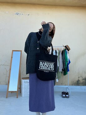 「MARITHE + FRANCOIS GIRBAUD（マリテフランソワジルボー）のアイテム（バッグ）」を使った、玫鈞さん（レディース・166cm）の秋コーディネート