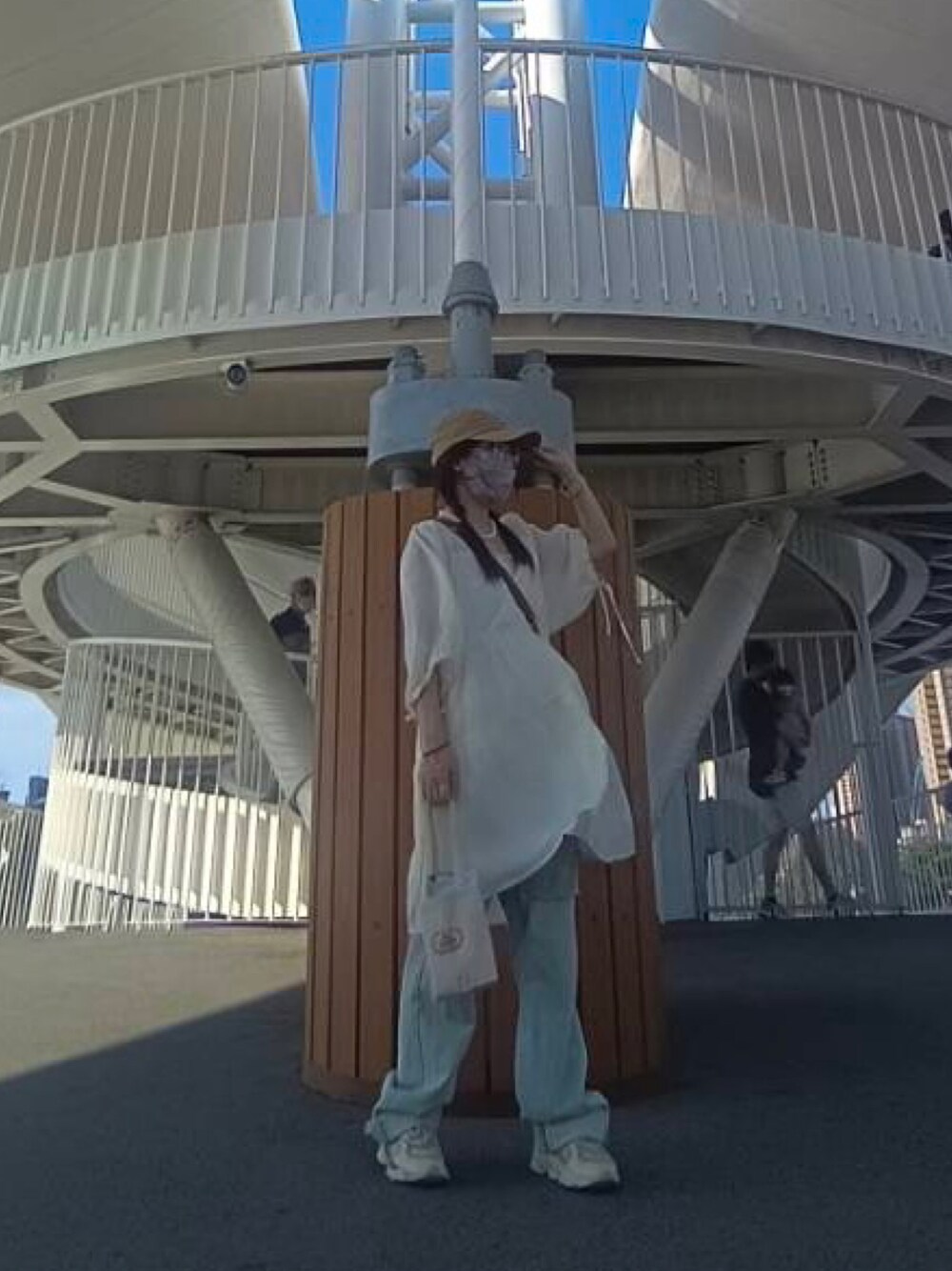 「ootd」｜「PAZZOのアイテム（ワンピース、ホワイト系）」を使った、ドドちゃんさん（レディース・148cm）の夏コーディネートの1枚目の写真