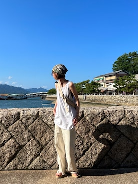 「TOGA PULLA（トーガ　プルラ）のアイテム（アクセサリー）」を使った、yさん（レディース・156cm）の夏コーディネート