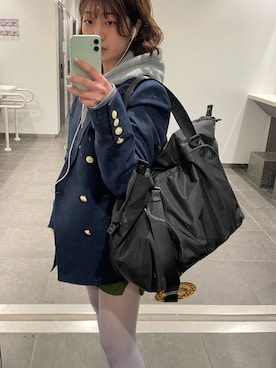 「THEATRE PRODUCTS（シアタープロダクツ）のアイテム（ショルダーバッグ）」を使った、なおさん（レディース・155cm）の春コーディネート