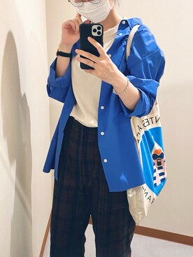 「MANUAL ALPHABET（マニュアル アルファベット）のアイテム」を使った、momoyoさん（レディース・159cm）の秋コーディネート