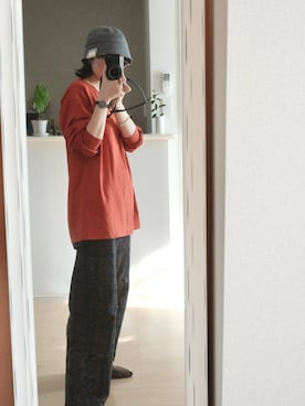 「MANUAL ALPHABET（マニュアル アルファベット）のアイテム」を使った、momoyoさん（レディース・159cm）の秋コーディネート