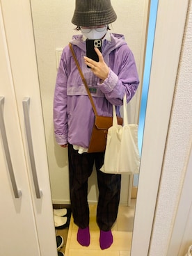 「MANUAL ALPHABET（マニュアル アルファベット）のアイテム」を使った、momoyoさん（レディース・159cm）の秋コーディネート