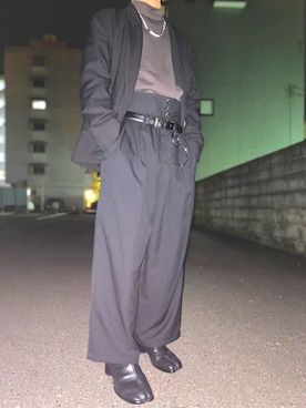 「SHAREEF（シャリーフ）のアイテム（ジャケット/アウター）」を使った、れんれんさん（メンズ・162cm）の秋コーディネート