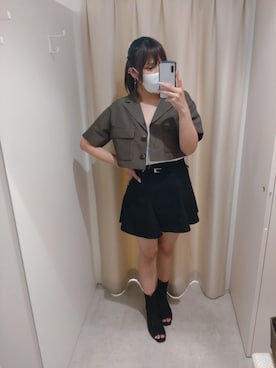「アイテム（ブーツ）」を使った、さゆみさん（レディース・163cm）の夏コーディネート
