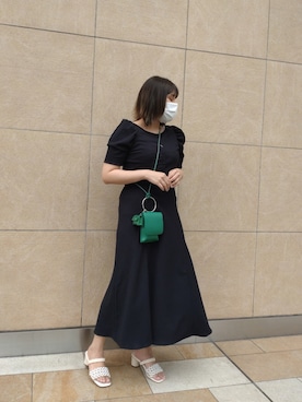 「ごきげんウィーク」｜「アイテム（ワンピース/ドレス）」を使った、さゆみさん（レディース・163cm）の春コーディネート