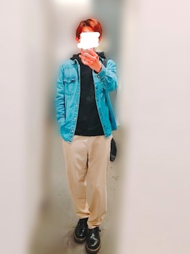 「アイテム（ピアス（片耳用））」を使った、hiroさん（メンズ・165cm）の春コーディネート