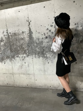 「JIMMY CHOO（ジミーチュウ）のアイテム（ブーツ）」を使った、ののか　さん（レディース・157cm）の冬コーディネート