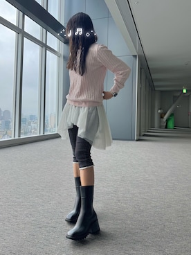 「アイテム（レインシューズ）」を使った、くらげ🪼さん（レディース・154cm）の秋コーディネート