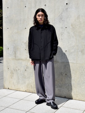 「UNITED TOKYO（ユナイテッドトウキョウ）のアイテム（その他アウター）」を使った、takumi okamotoさん（メンズ・168cm）の春コーディネート