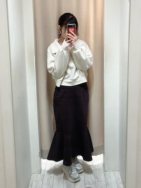「大人可愛い」｜ななみんさん（レディース・158cm・20代）の冬コーディネート