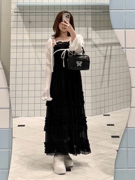 「OLIVE des OLIVE（オリーブデオリーブ）のアイテム」を使った、ななみんさん（レディース・158cm）の夏コーディネート