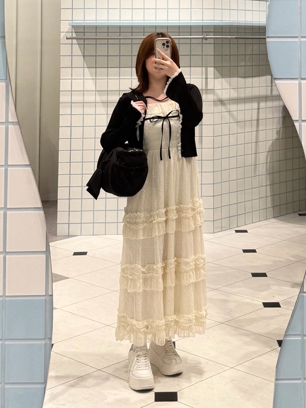 WEB限定カラー/8色展開】Saxe flower stroll ロングワンピを使った人気