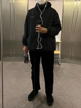 「コロンビア」｜「アイテム（マウンテンパーカー）」を使った、圭人さん（メンズ・179cm）の春コーディネート