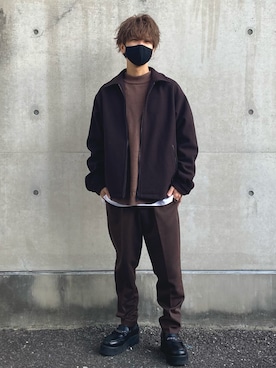 「Like Us（ライクアス）のアイテム」を使った、なかてぃんさん（メンズ・163cm）の冬コーディネート