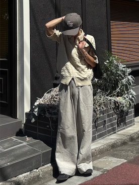 「アイテム（ポロシャツ）」を使った、がんさん（メンズ・177cm・20代）の夏コーディネート