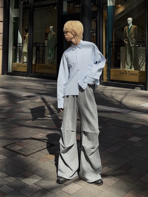 「Parts Lab.（パーツラボ）の【Parts Lab.】Basic Wide Sweat Pants / ベーシックワイドスウェットパンツ（スウェットパンツ）」を使った、がんさん（メンズ・177cm）の春コーディネート