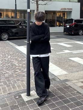 「Onitsuka Tiger（オニツカタイガー）のSCLAW / スクロウ（スニーカー）」を使った、がんさん（メンズ・177cm）の冬コーディネート