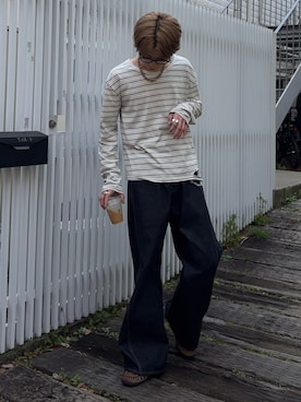 「Jieda（ジエダ）のアイテム」を使った、がんさん（メンズ・177cm）の春コーディネート