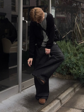 がんさん（メンズ・177cm）の春コーディネート