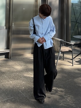 「Adoon plain（アドーンプレーン）のアイテム」を使った、がんさん（メンズ・177cm）の秋コーディネート